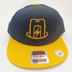 Black and Yellow Snapback Hat